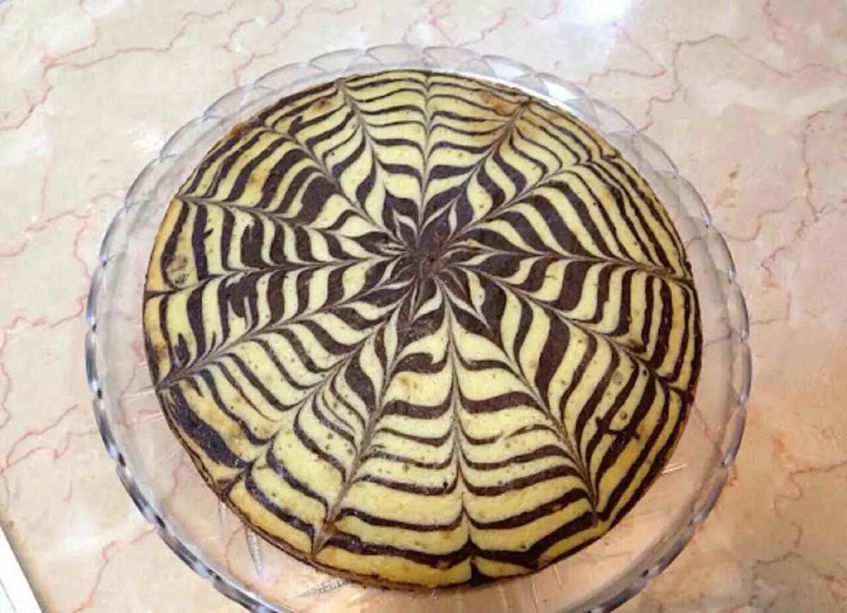 کیک قابلمه ای زبرا
