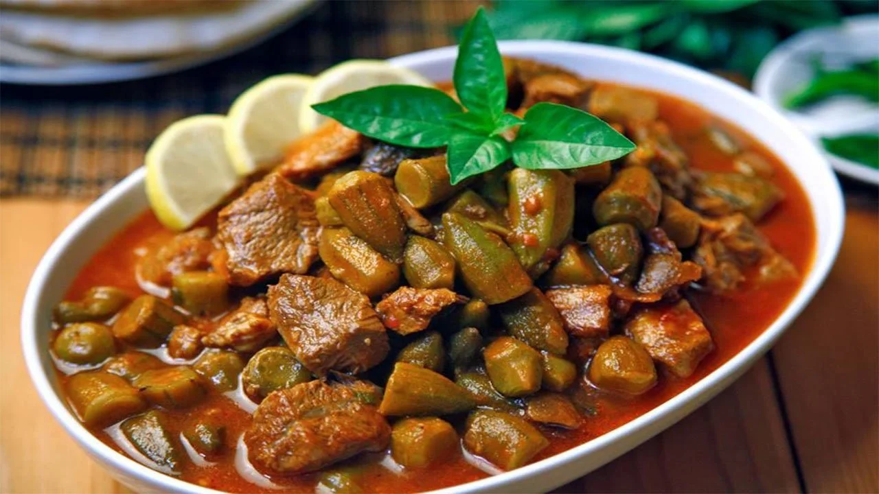 آموزش خورشت بامیه